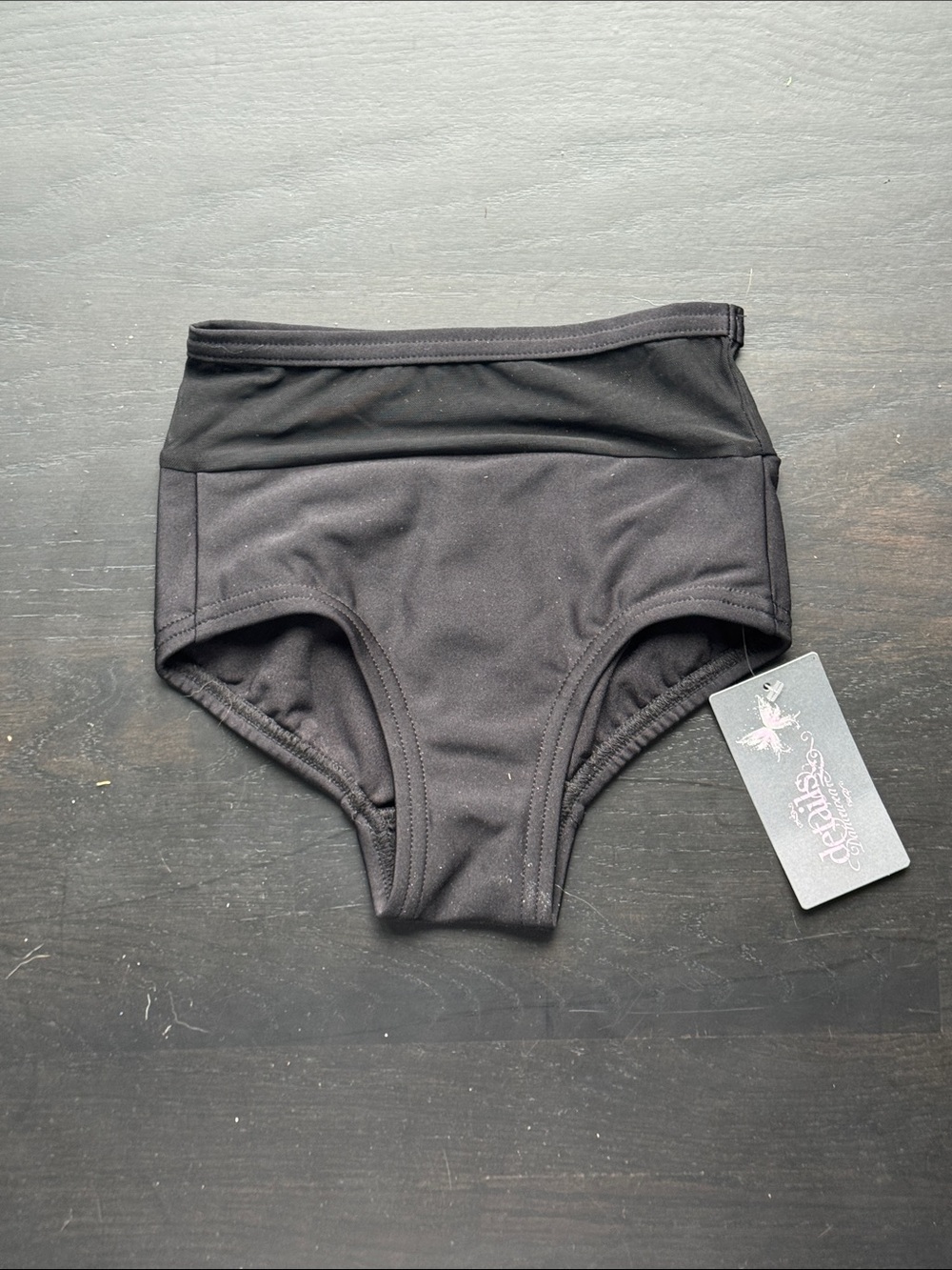Dance High-Waist Briefs for Kids - Black